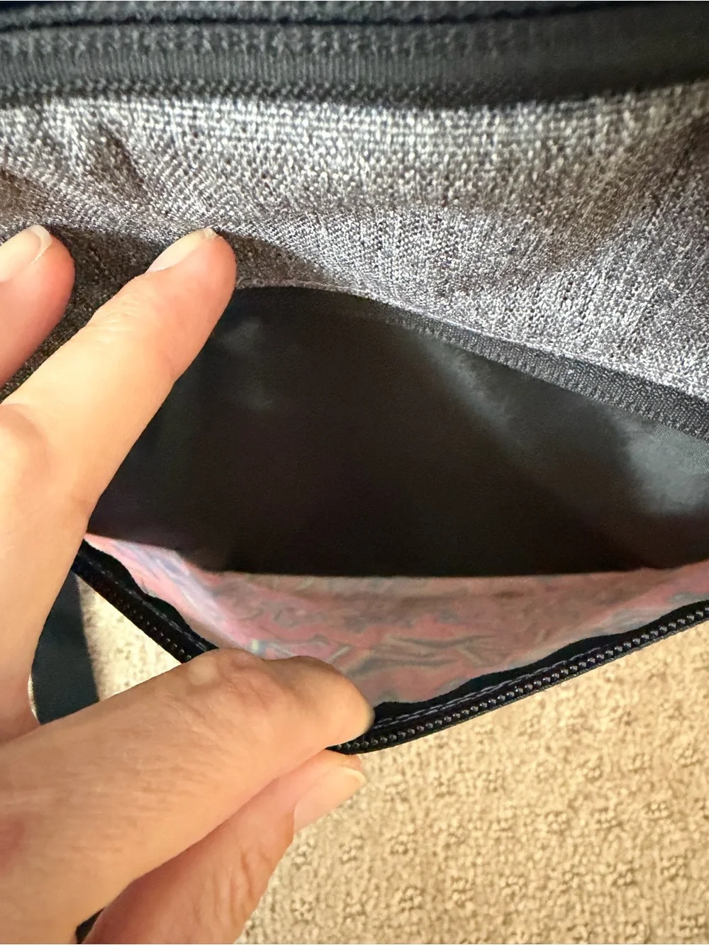Quiksilver Gray Schoolie Cooler Backpack & Pink Patterned Pocket Laptop Sleeve